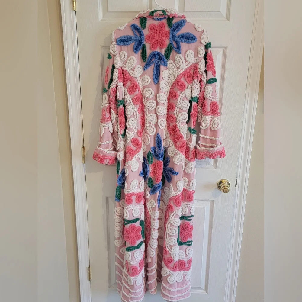 Custom Made Chenille Robe~Vintage~Hollywood Glam! 🌼🌸🌹🏵💐 - Picture 3 of 6